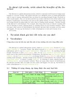 Tuyển tập bài luận Tiếng Anh hay nhất ôn thi THPT Quốc gia 2016 số 2