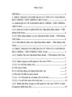 Nghiên cứu thực trạng cơ chế quản lý vốn của tập đoàn bưu chính  viễn thông việt nam