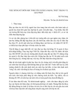 VIỆC ĐĂNG KÝ MÔN HỌC THEO TÍN CHỈ QUA MẠNG, THỰC TRẠNG VÀ GIẢI PHÁP