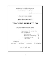 skkn SOME THOUGHTS ABOUT TEACHING SKILLS TO DO READING COMPREHENSION TESTS