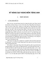 skkn KỸ NĂNG DẠY NGHE MÔN TIẾNG ANH