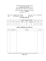 Báo cáo ĐỒ ÁN KẾT CẤU BÊ TÔNG CỐT THÉP 2