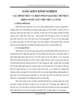 skkn các hình thức và biện pháp giáo dục để phát triển ngôn ngữ cho trẻ 3 đến 6 tuổi 