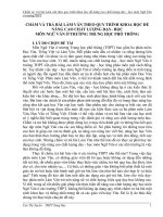 skkn Chấm và trả bài Làm văn theo quy trình khoa học để nâng cao chất lượng day - học môn Ngữ Văn ở trườngTHPT