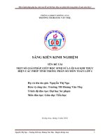 SKKN một số giải pháp giúp học sinh sửa lỗi sai khi thực hiện các phép tính trong phân số môn toán lớp 4 