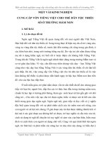 sáng kiến kinh nghiệm một vài kinh nghiệm cung cấp vốn tiếng việt cho trẻ dân tộc thiểu số ở trường mầm non 