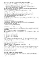 Tính xác suất của một biến cố theo định nghĩa cổ điển , bằng quy tắc cộng , bằng quy tắc nhân , Lập bảng phân bố xác suất của biến ngẫu nhiên rời rạc., Tính kỳ vọng, phương sai, độ lệch chuẩn của biến ngẫu nhiên rời rạc