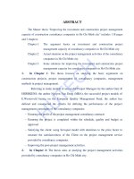 Nâng cao hiệu quả quản lý dự án đầu tư xây dựng của các công ty tư vấn trên địa bàn thành phố hồ chí minh  