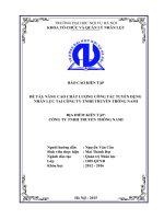 Nâng Cao Chất Lượng Công Tác Tuyển Dụng Nhân Lực Tại Công Ty TNHH Truyền Thông NAMI