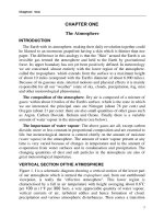 BÀI GIẢNG KHÍ TƯỢNG LÝ THUYẾT CHƯƠNG 1