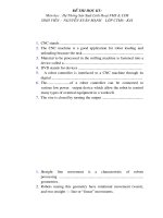 ĐỀ THI HỌC KỲ: Môn học : Hệ Thống Sản Xuất Linh Hoạt FMS & CIM