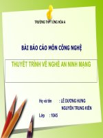 thuyết trình nghề an ninh mạng
