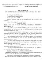 Bài thu hoạch BDTX THCS từ mô đun THCS 25 đến THCS 29