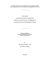 Factors affecting the adoption of e commerce model developed for small and medium enterprises in vietnam 