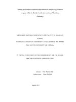 Training program for occupational safety behavior in workplace of production company in hanoi basis for accident prevention and reduction 