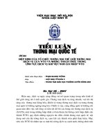 Hiệp định của Tổ chức thương mại thế giới về thm dịch vụ của WTO và những thách thức trong lĩnh vực dịch vụ khi Việt Nam gia nhập WTO