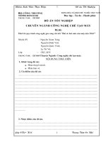 Thiết kế quy trình công nghệ gia công chi tiết “Đai ốc hai nửa của máy tiện T616