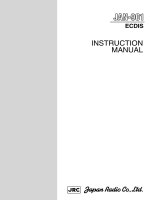 JAN 901 instruction manual 