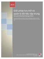 Giải pháp lưu trữ và quản lý dữ liệu tập trung NAS