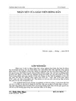 Báo cáo Thiết kế đồ án công nghệ chế tạo máy: chi tiết thân khoa cầu ngang