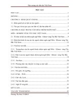 NHÓM NGÔN NGỮ MÔN  KHMER VÙNG TÂY BẮC VIỆT NAM