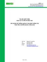 ISMS ISO27001 2013 introduction (updated 02 2016)