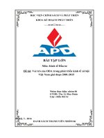 Vai trò của ODA trong phát triển kinh tế xã hội Việt Nam giai đoạn 20012015