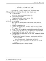 Báo cáo ĐỀ BÀI TẬP LỚN CIMFMS  THIẾT LẬP CÁC CHƯƠNG TRÌNH CHO HỆ THỐNG FMS GỒM