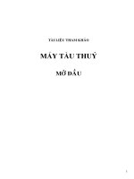 MÁY TÀU THỦY chuong 1 mo dau 