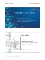 Mối tương quan giữa kinh tế và xây dựng