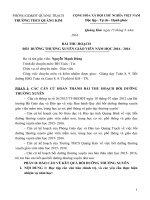 Bài thu hoạch BDTX năm 2015  2016 (THCS 3, 16, 25, 35)