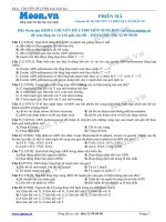 Các dạng bài tập về cơ chế phiên mã
