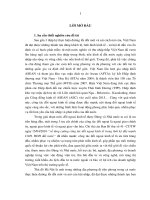 Tiểu luận về chính sách trong đối ngoại kinh tế thời kỳ hội nhập tại hà nội 