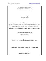 Biện pháp quản lý hoạt động giáo dục hướng nghiệp cho học sinh trường trung học phổ thông bãi cháy thành phố hạ long tỉnh quảng ninh theo yêu cầu đổi mới giáo dục 