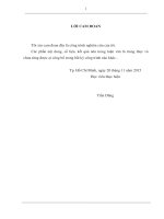 luận văn cao học Nghiên cứu, thiết kế bộ điều khiển cho mô hình phun xăng điện tử động cơ ô tô