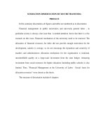 Analysing financial management of ULSA basis for efficient resource allocation 