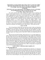 Ảnh hưởng của hoạt động khai thác than và nhà máy nhiệt điện đến môi trường đất thị xã Uông Bí tỉnh Quảng Ninh