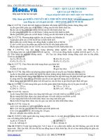 Các dạng bài tập về quy luật phân li của Menđen