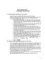 Báo cáo Thuyết Minh đồ án: Công nghệ chế tạo máy  Gối đỡ