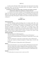 Evironment factors for foreign direct investment for american business corporation in three main commercial centers of vietnam 