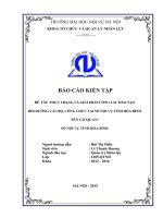 Thực Trạng Và Giải Pháp Công Tác Đào Tạo Bồi Dưỡng Cán Bộ, Công Chức Tại Sở Nội Vụ Tỉnh Hòa Bình