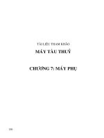 MÁY TÀU THỦY chuong 7  may phu