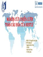 Nghiên cứu chiến lược toàn cầu hóa của Nestle