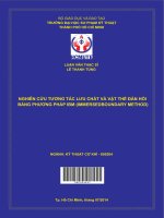 Nghiên cứu tương tác lưu chất và vật thể đàn hồi bằng phương pháp IBM (immersed boundary method)