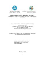 Credit services quality of vietnam joint stock commercial bank for industry and trade   vietinbank 