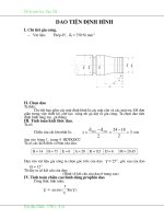 Tính toán DAO TIỆN ĐỊNH HÌNH