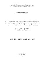 Giải quyết tranh chấp giữa người tiêu dùng với thương nhân ở Việt Nam hiện nay (TT)
