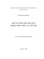 Một số mối liên hệ giữa iđêan đơn thức và đồ thị  