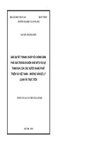 Giải quyết tranh chấp về chống bán phá giá trong khuôn khổ WTO và sự tham gia của các nước đang phát triển và Việt Nam – Những vấn đề lý luận và thực tiễn (TT)