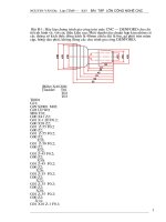 BÀI  TẬP  LỚN CÔNG NGHỆ CNC
